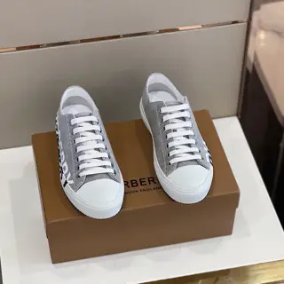BURBERRY Men’s Vintage Logo Print Cotton Sneakers