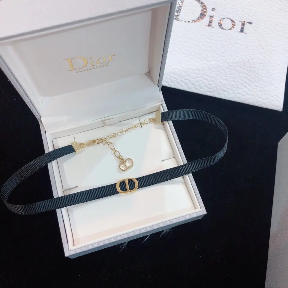 Dior choker CD necklace