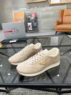 Prada men’s leather sneakers