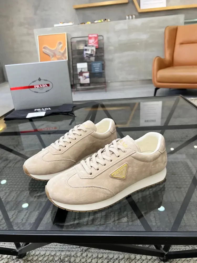 Prada men’s leather sneakers