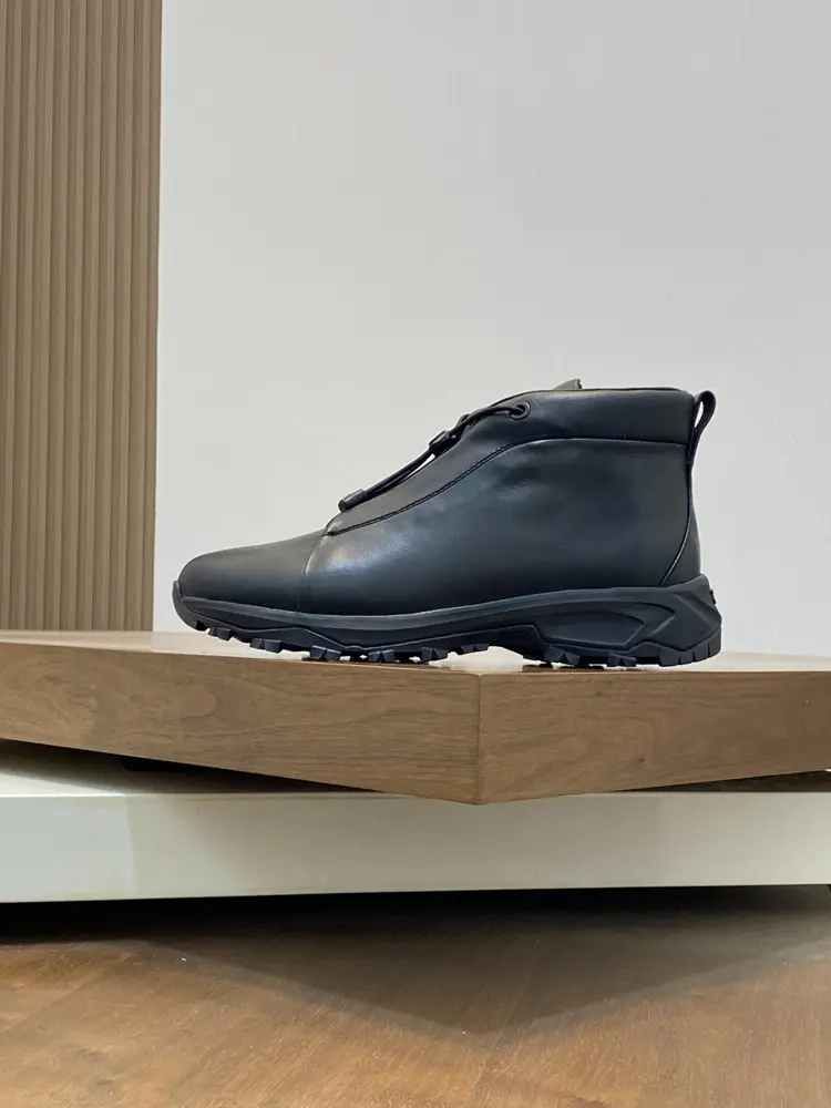 ZEGNA mid-top suede sports casual sneakers