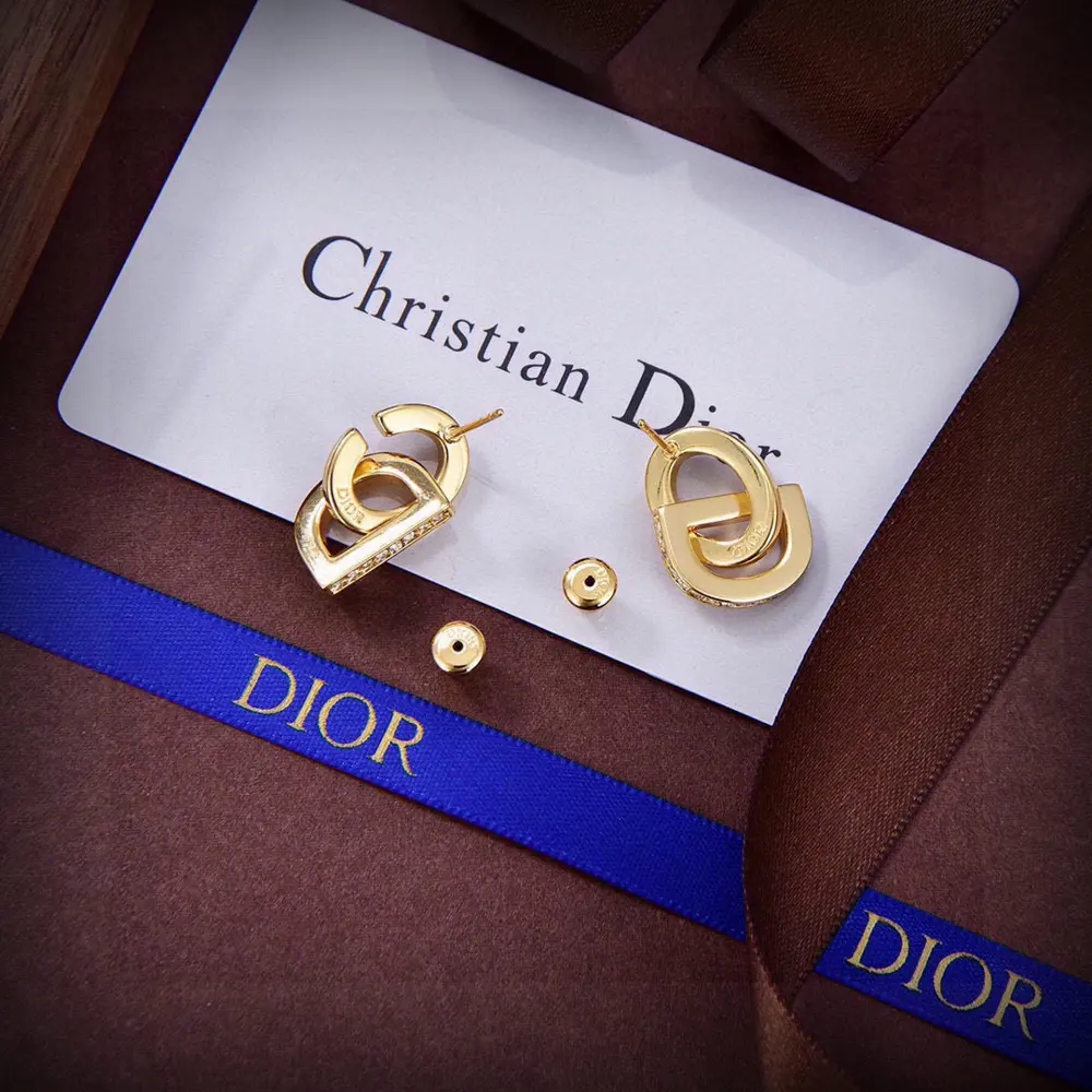 Dior new style Dior new letter earrings loved by all the top brands. The metal texture