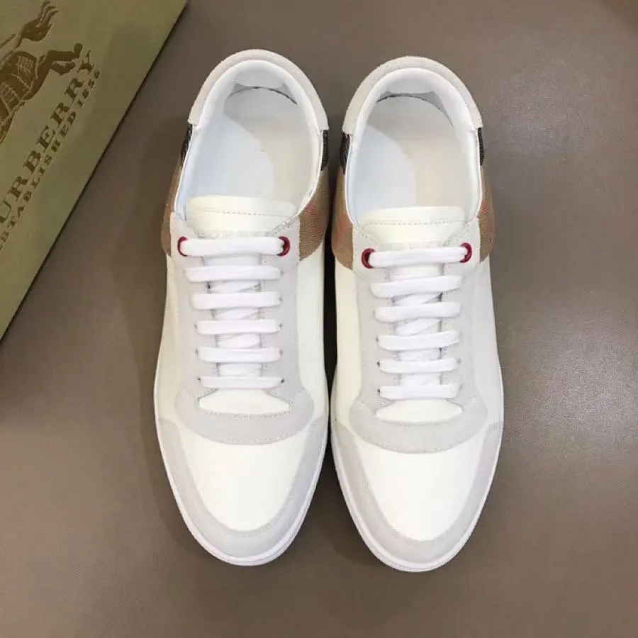 BURBERRY classic plaid men’s low-top casual shoes