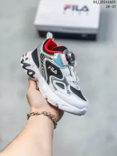 FILA children’s shoes children’s lock dad shoes running shoes spring and autumn new models
