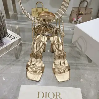 Dior 2024 Spring and Summer New Haute Couture Series C’est Thick Heel Square Toe Women’s