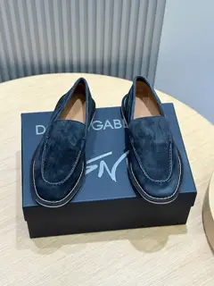 Dolce & Gabbana New Florio series soft suede moccasins