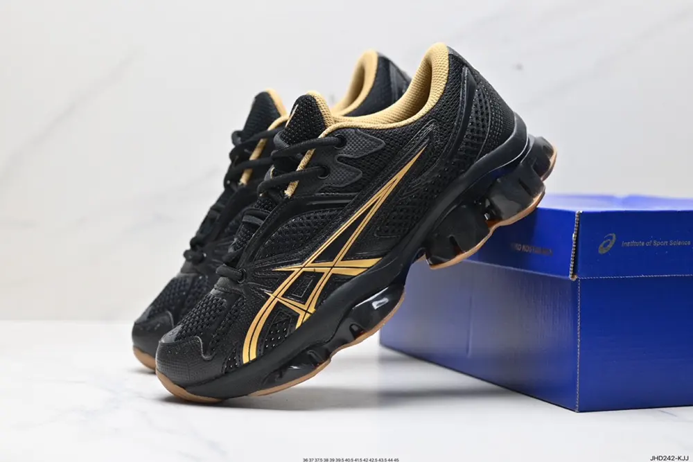 ASICS Gel-Quantum Kinetic “Carbon Pure Gold” Energy Kinetic Series Lightweight Full-length 1203A270-201