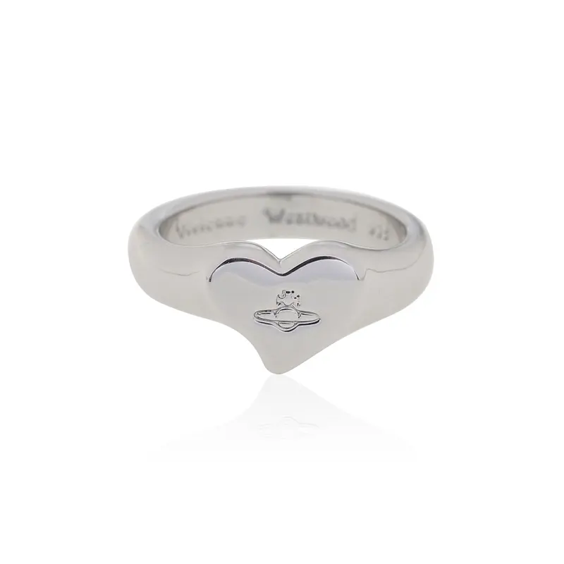 Vivienne Westwood polished small heart ring-gold