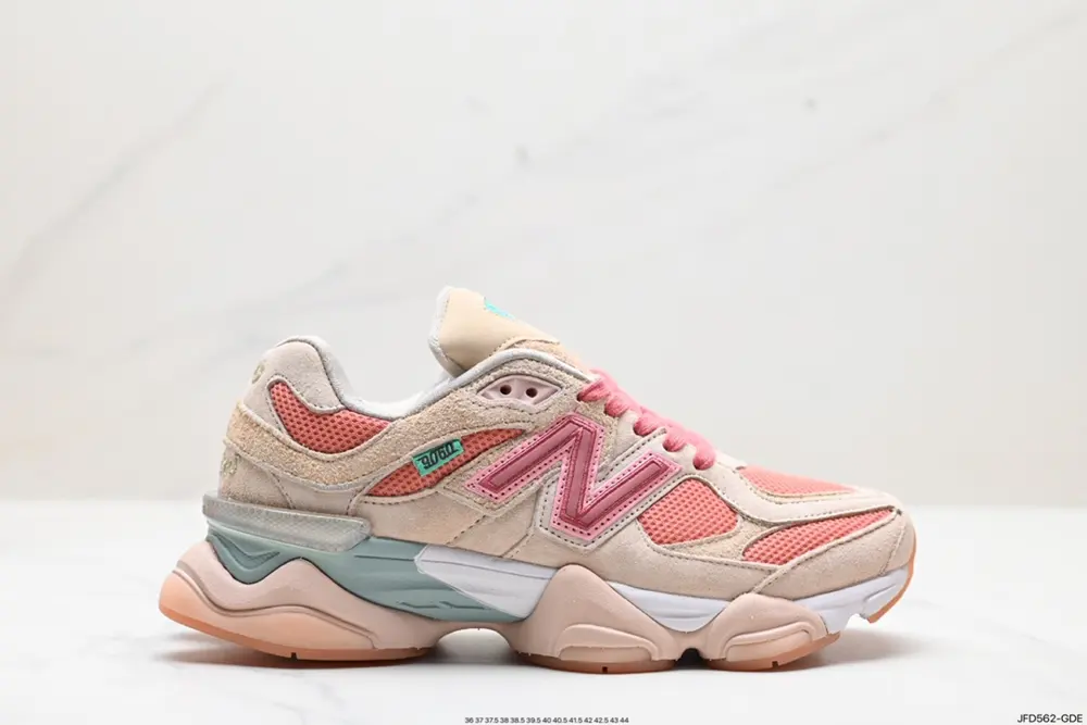 The New Balance 9060 shoe is inspired by the designer’s nostalgic memories of summer. The U9060GRY