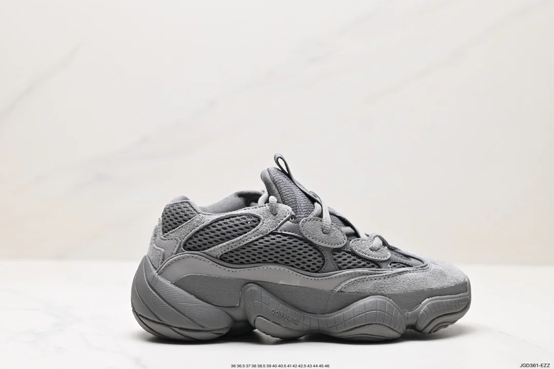 The upper of Adidas YEEZY Desert Rat Coconut 500 FV3573