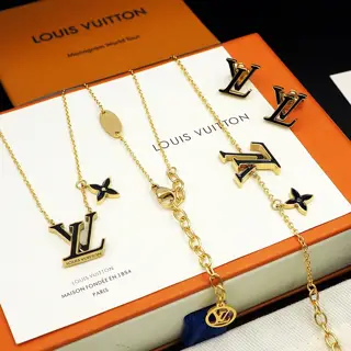 Louis Vuitton Necklace Bracelet Earrings