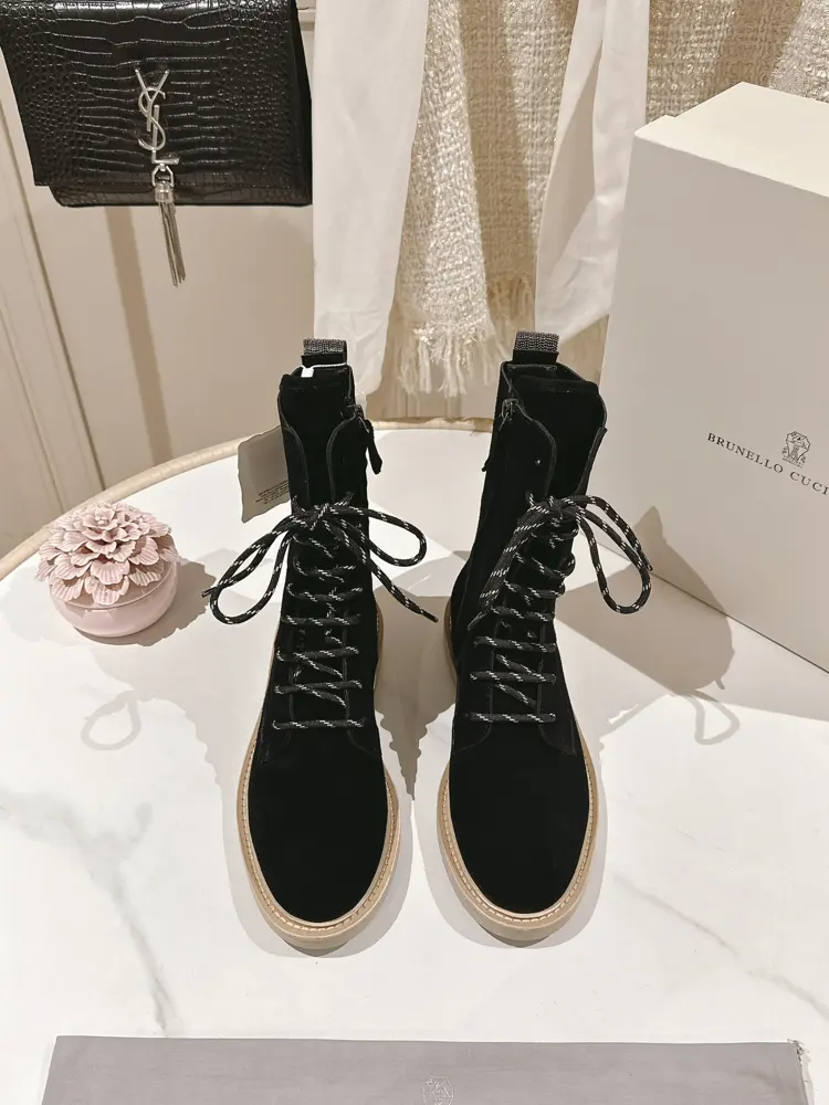 Brunello Cucinelli Ankle Boots The classic inspiration from loafers defines the modern