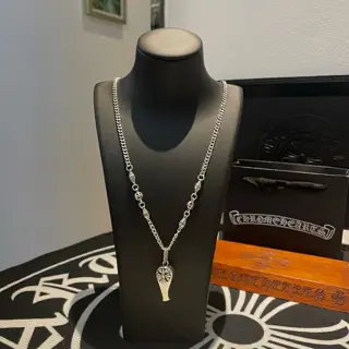 Chrome Hearts Classic Retro Multi-element Necklace Whistle Pendant