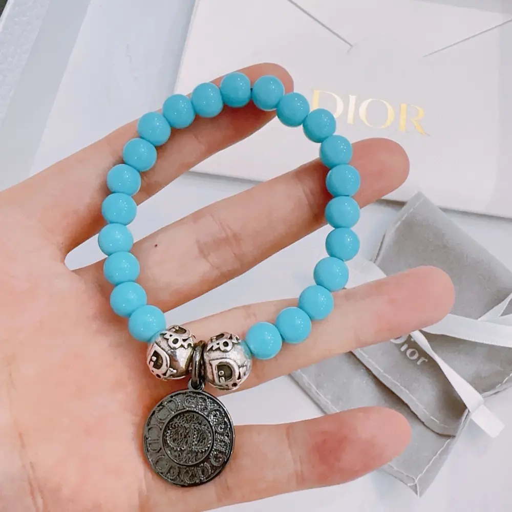 DIOR Multi-element agate Thai silver style bracelet