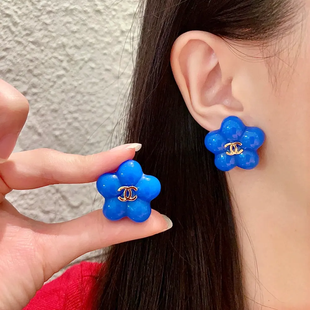 CHANEL style ear clip Earrings