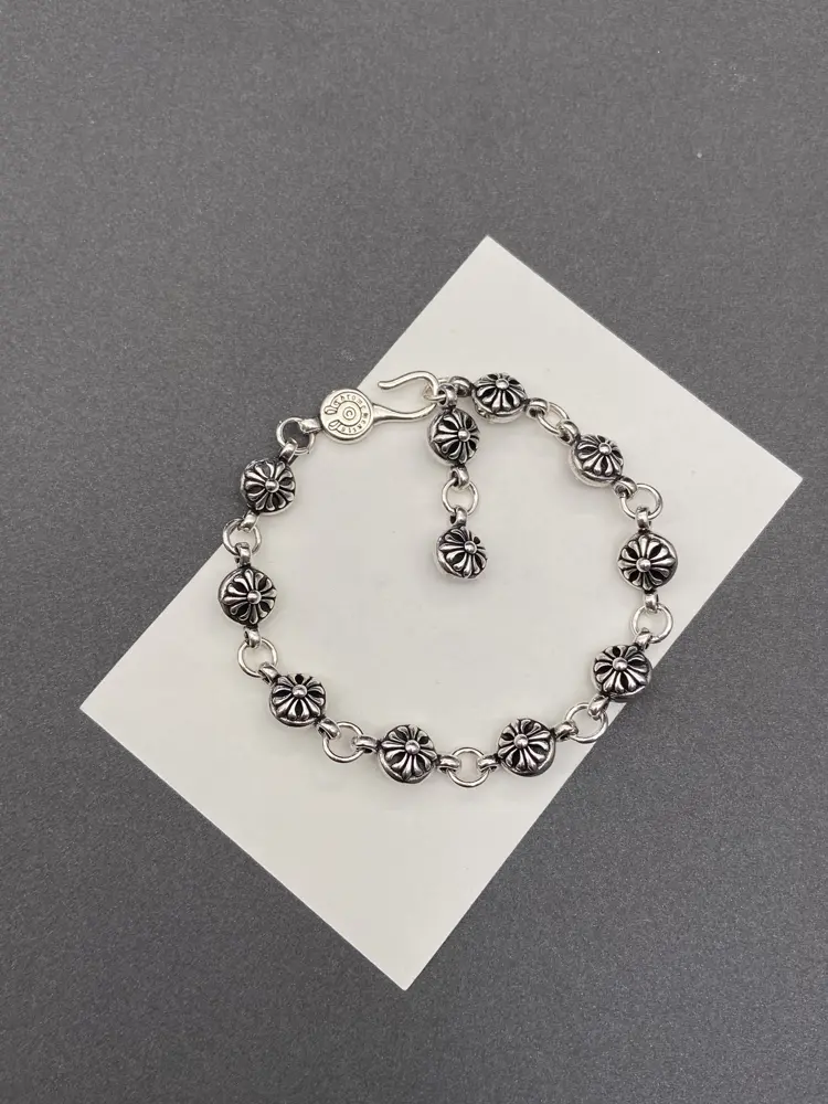 Chrome Hearts Cross Flower Ball Bracelet