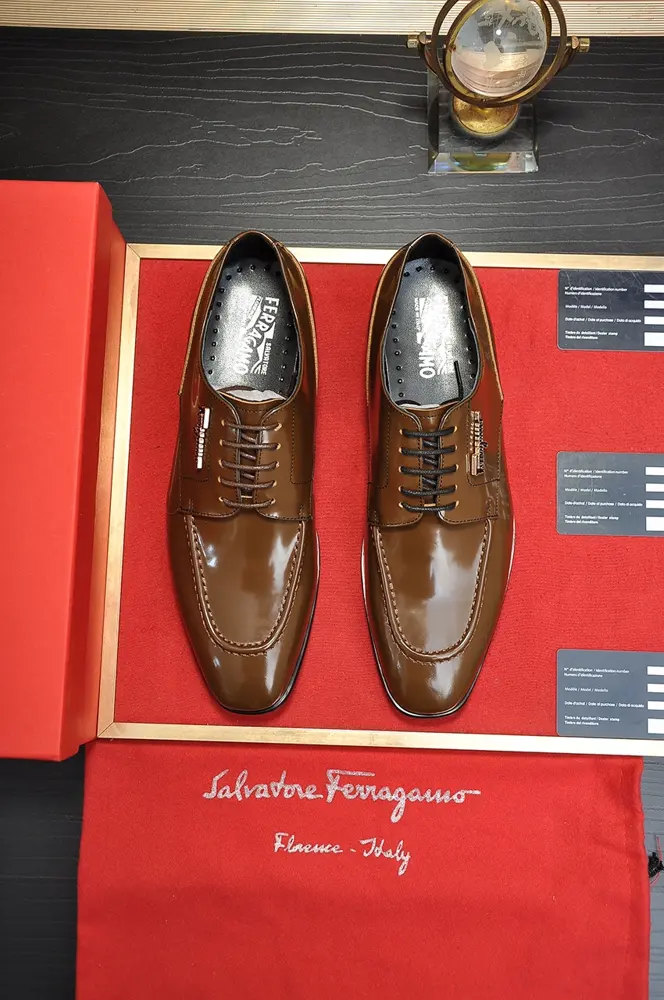 Salvatore Ferragamo formal leather shoes are luxurious and elegant
