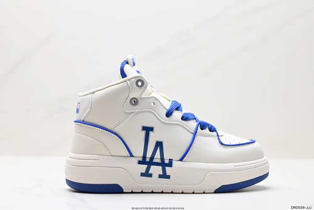 MLB high-top sneakers for men and women 2023 new NY thick-soled retro sneakers lightweight