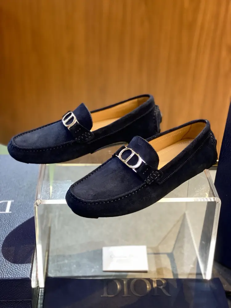 The DIOR Odeon loafers continue the classic dress shoe silhouette with a more elegant