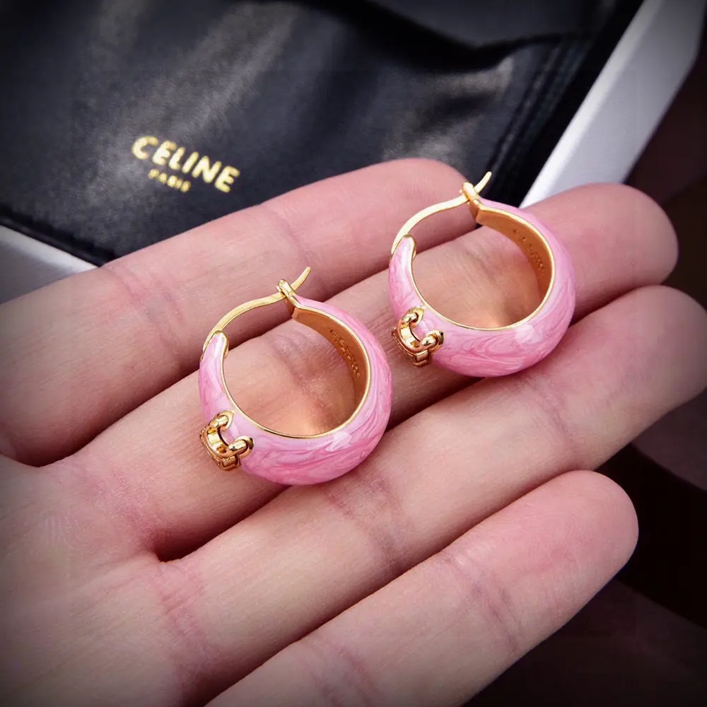 Celine new oil drop earrings