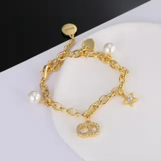 Dior new retro letter CD star bracelet