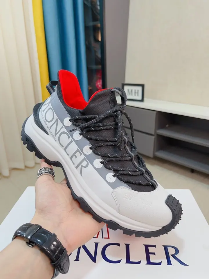 Moncler sports shoes Material: custom calfskin mesh breathable lining leather insole