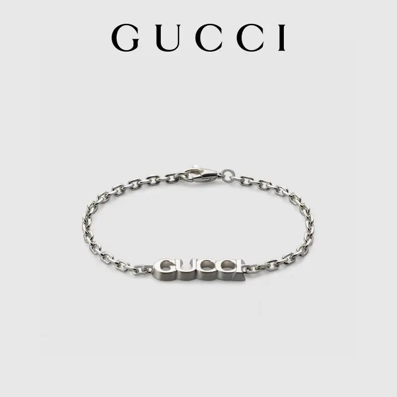 Gucci handwritten Gucci logo bracelet