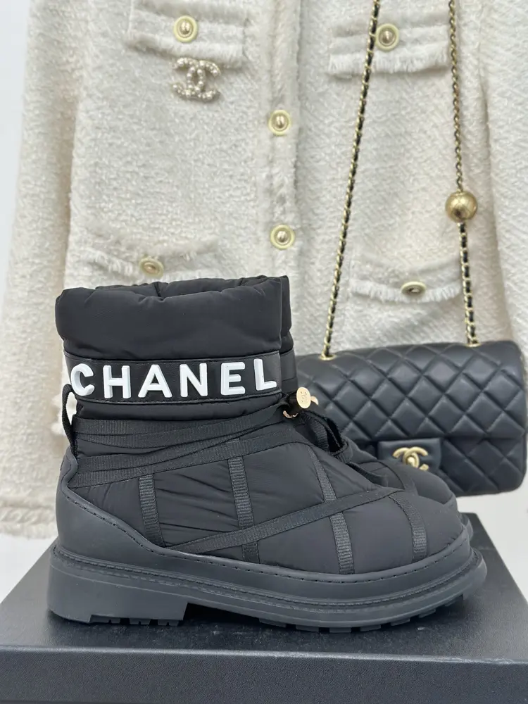 Chanel Autumn and Winter Letters Boots