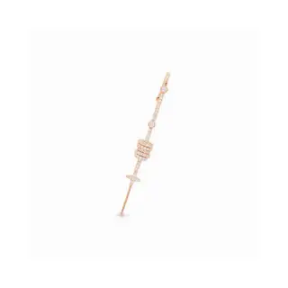 Apm monaco single sliding ring rotating earring clip