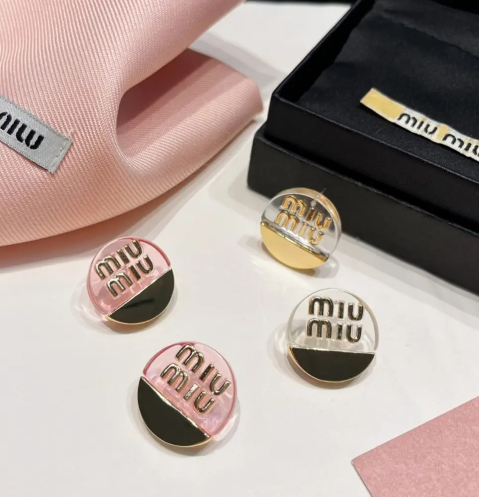 miumiu monogram earrings