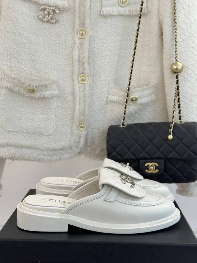 Chanel classic flip-top bag buckle Slippers