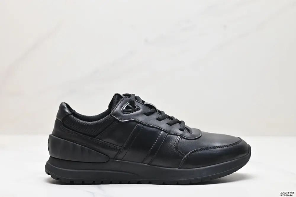 Ecco leather round-toe lace-up shock-absorbing 568686