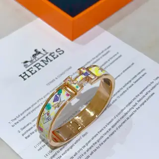 Hermes bracelet v gold original custom Hermes bracelet enamel craftsmanship is too