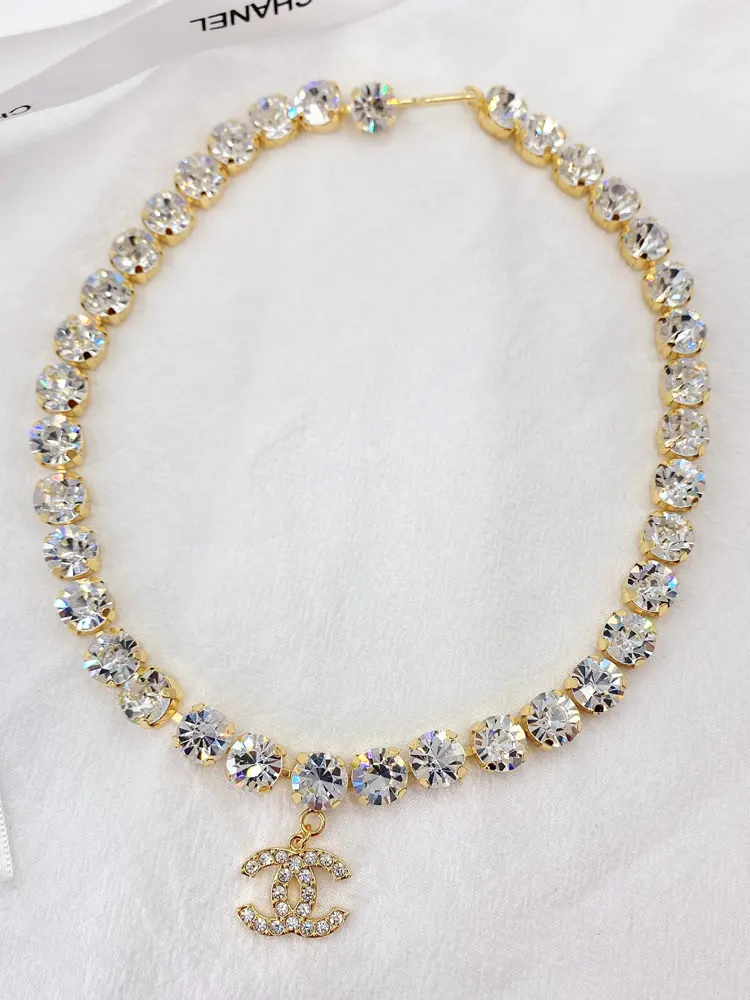 Chanel crystal necklace