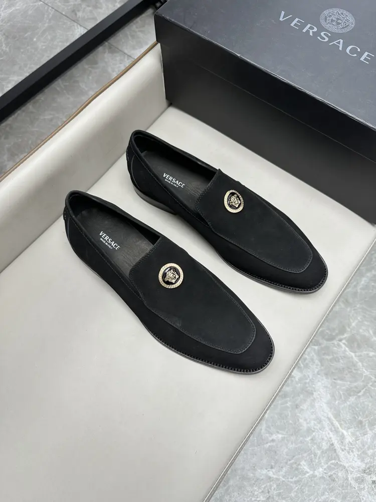 Versace business leather shoes