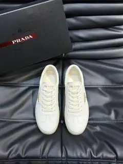 Prada men’s leather sneakers