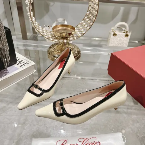 Roger Vivier RV women’s shoes mini high heels single shoes