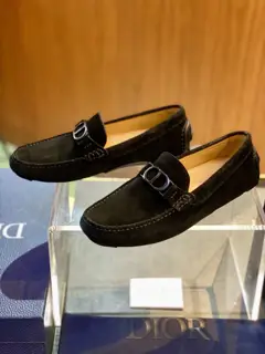 The DIOR Odeon loafers continue the classic dress shoe silhouette with a more elegant