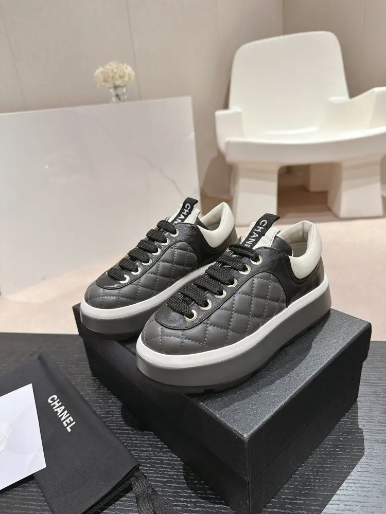 Chanel white shoes