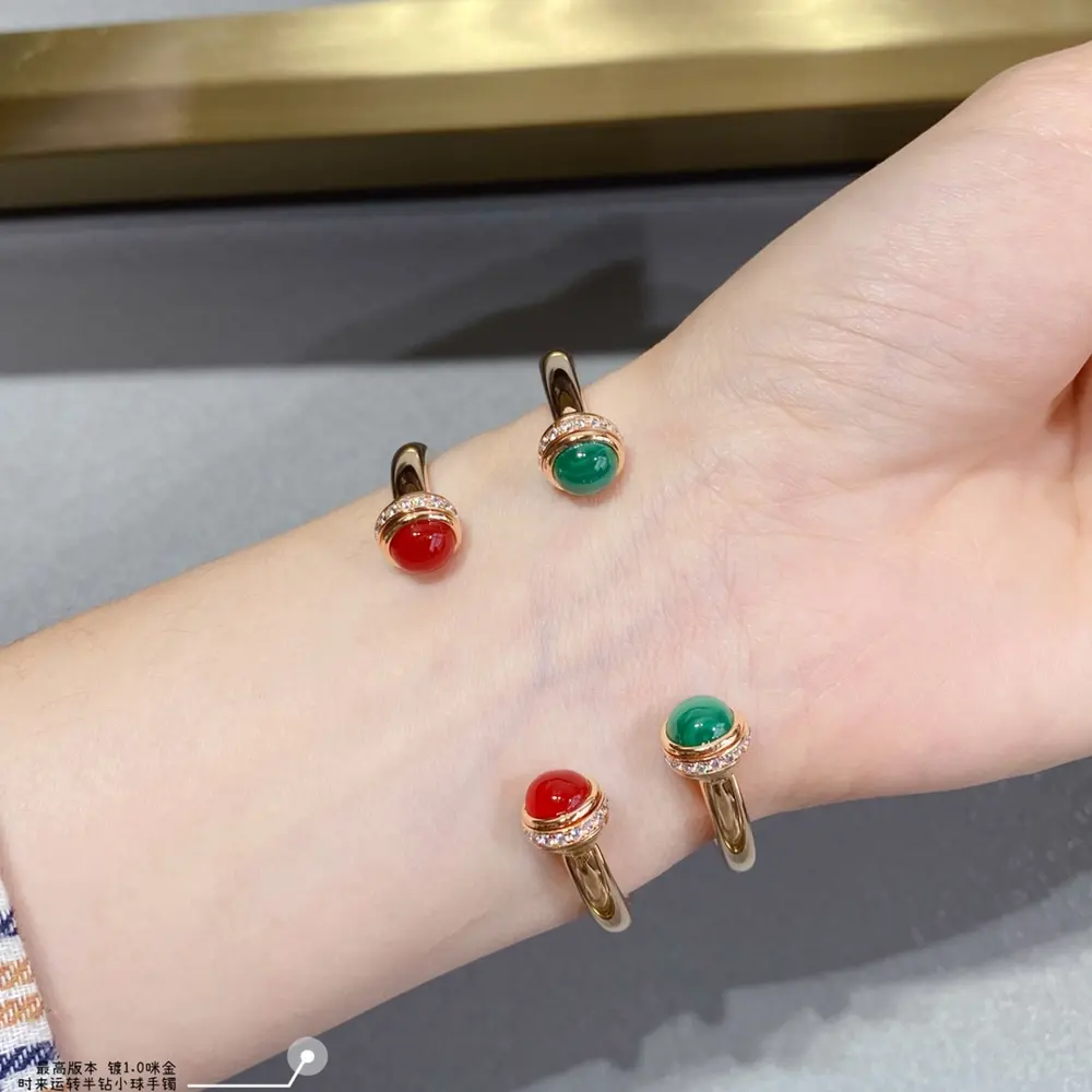 red agate natural malachite Bracelet