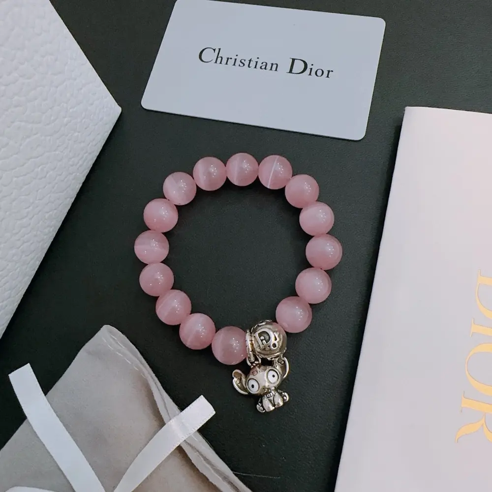 DIOR Multi-element agate Thai silver style bracelet