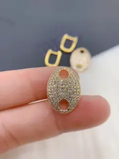 Apm monaco Sailor Diamond Hoop Earrings This pair of earrings recreates the sailor chain