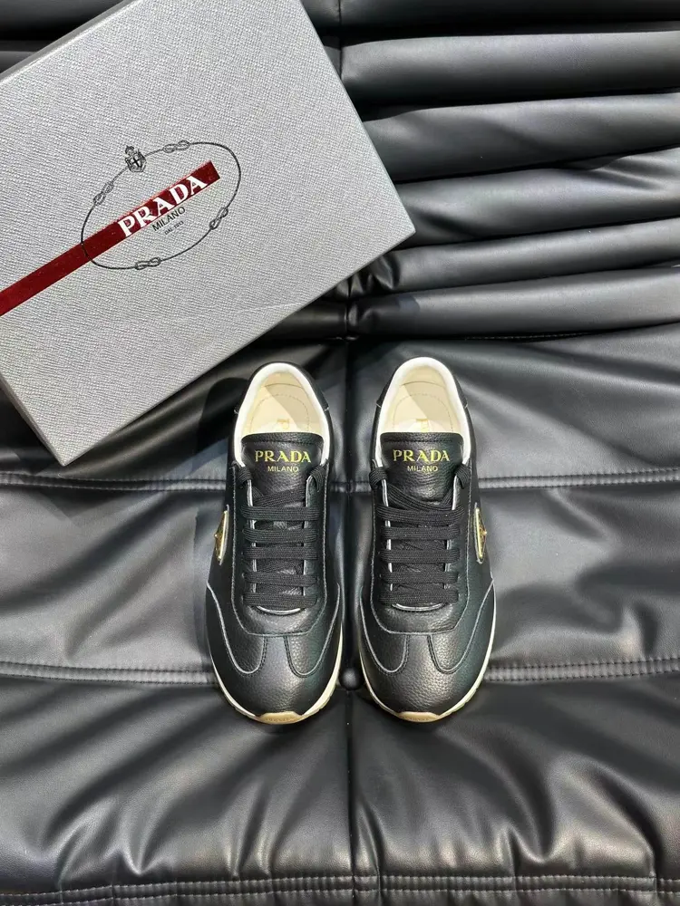 Prada men’s leather sneakers