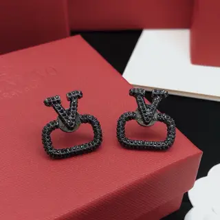 Valentino earrings with diamonds