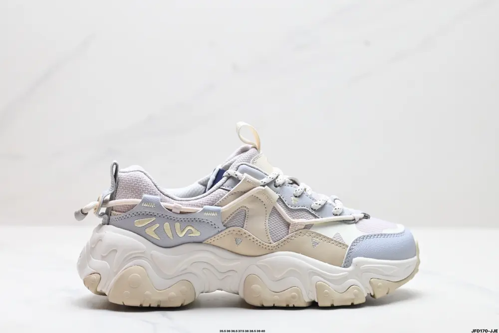 Fila FLUID 5 Cat’s Paw 5.0 Simple and comfortable Non-slip wear-resistant low-top dad shoes F12W442115FAS