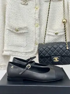 Chanel One-strap Thick Heel Mary Jane Shoes