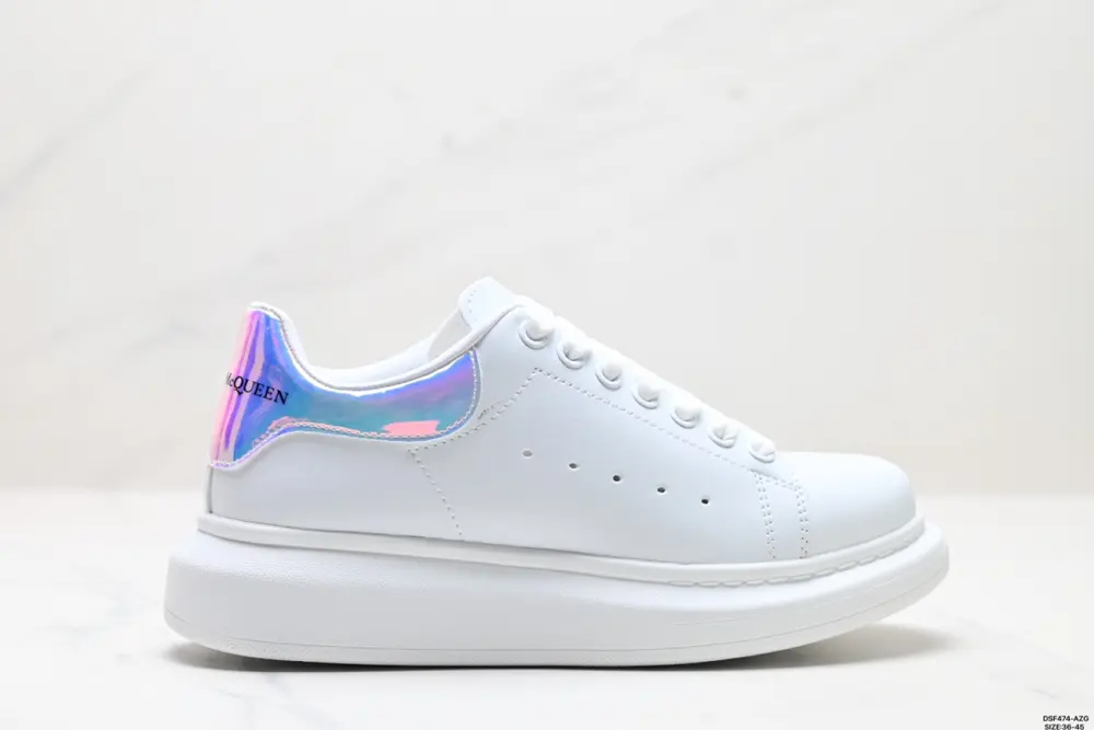 Italian luxury brand Alexander McQueen Sole Leather Sneakers low-top fashion thick-soled 553770
