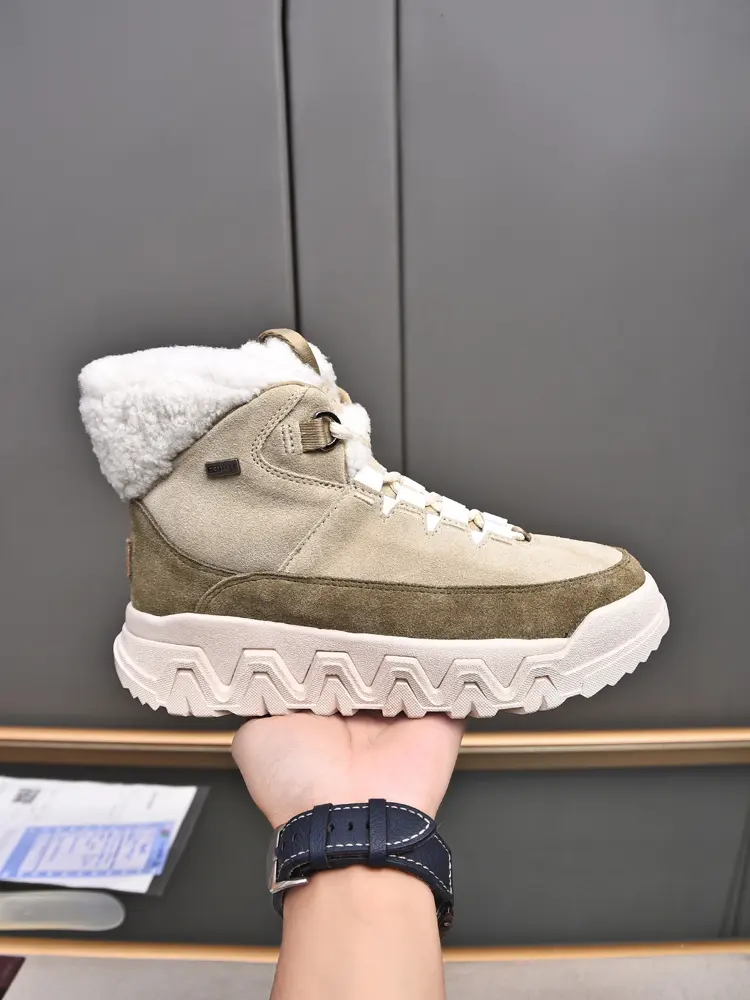 UGG fleece lace-up casual outdoor short boots Trey outdoor style