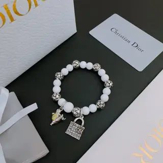 DIOR Multi-element agate Thai silver style bracelet