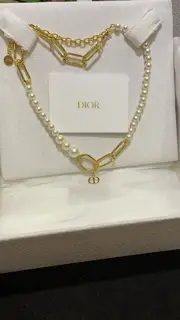 [Dior’s latest pearl necklace] consistent ZP brass material